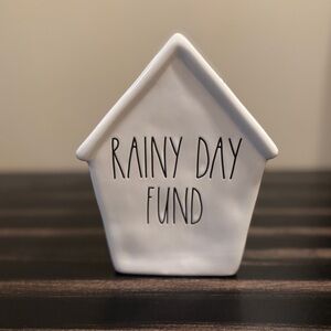 Rae Dunn Ceramic Rainy Day Fund Bank